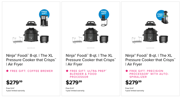 Buy the Do-It-All Ninja Foodi, Get a Second Appliance of Your Choice For Free