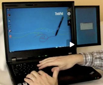 Illustration for article titled How the Dual Display Works In the IBM ThinkPad W700ds, Part II