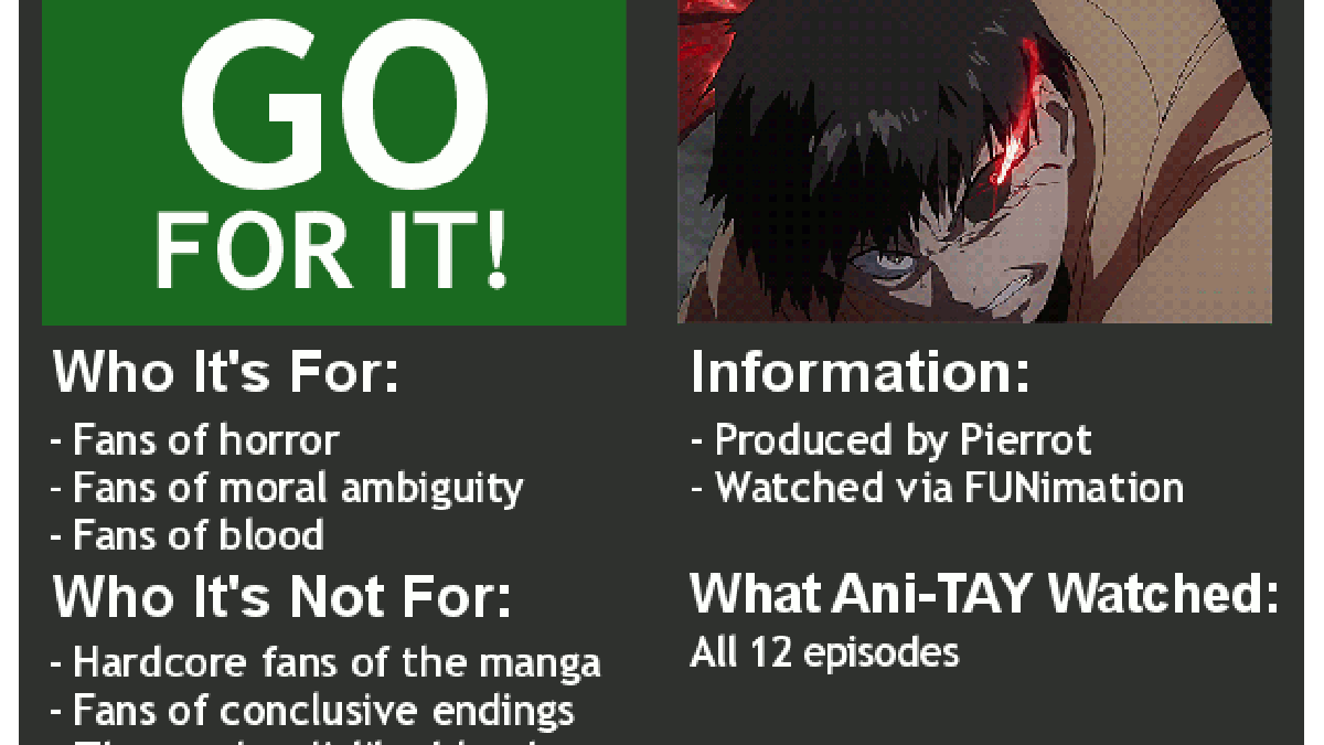 Tokyo Ghoul The Ani TAY Review