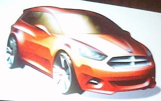 Illustration for article titled Dodge Subcompact Car Design Rendering Shown In Chicago