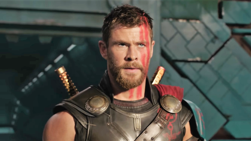 Hasil gambar untuk chris hemsworth thor ragnarok hairstyle