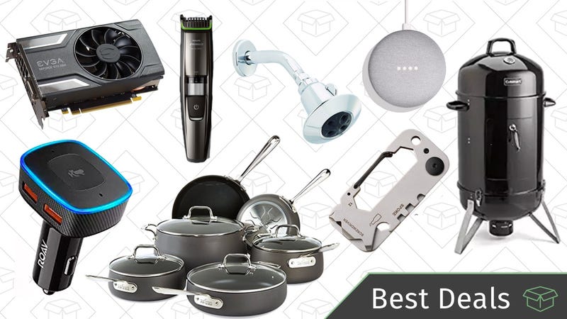 Illustration for article titled Monday's Best Deals: Grilling Sale, Carabiner Multitool, Graphics Card, and More