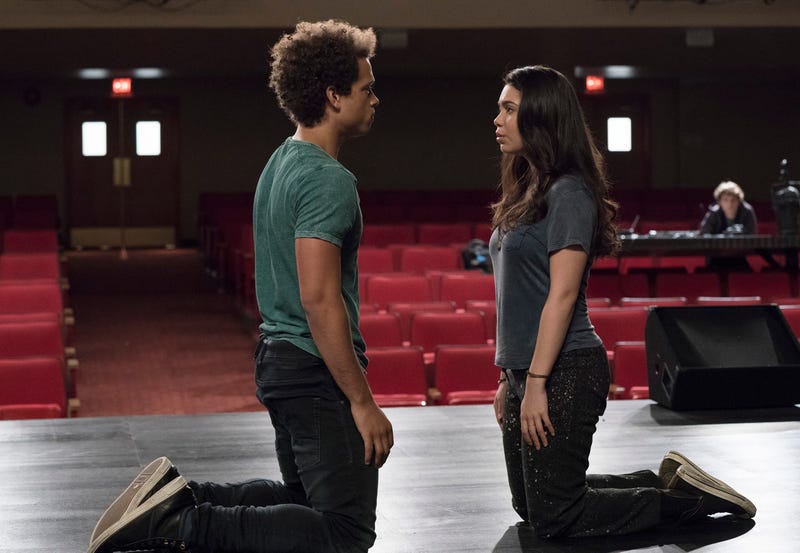 Damon J. Gillespie (left) and Auli’i Cravalho in Rise