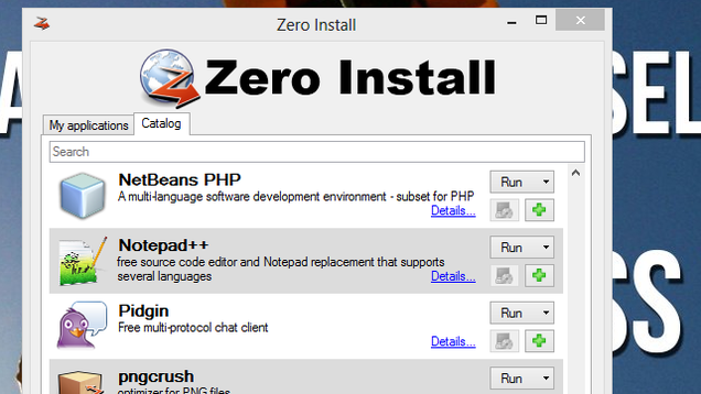 Zero Install 2.25.0 free