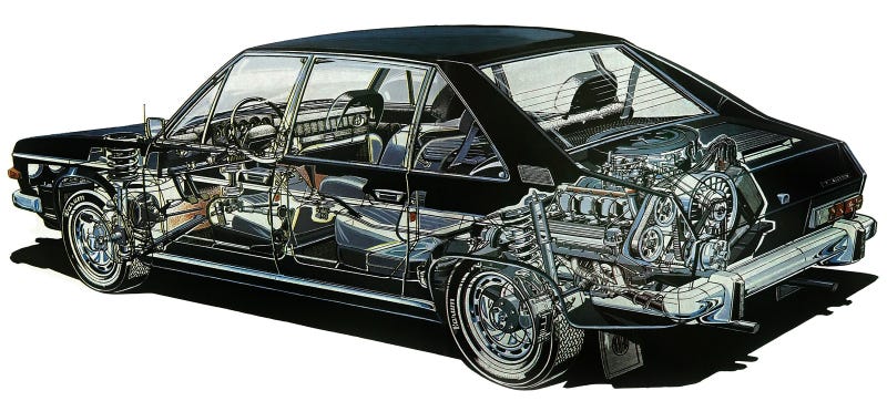 Illustration for article titled Every Non-Front-Engined Sedan