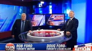 Rob Ford and his brother, Doug  youtube  