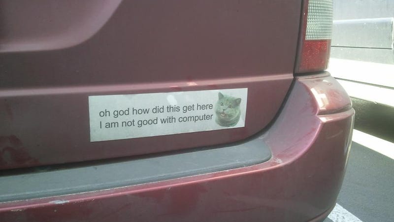 Illustration for article titled I Can Haz Bumper Sticker?