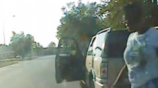 Dash-cam footage shows Shalandra Jones during an August 2012 traffic stop. Dearborn, Mich., Police Officer David Lacey chastised Jones for not revealing her HIV status the moment he stopped the car she was riding in. YouTube screenshot