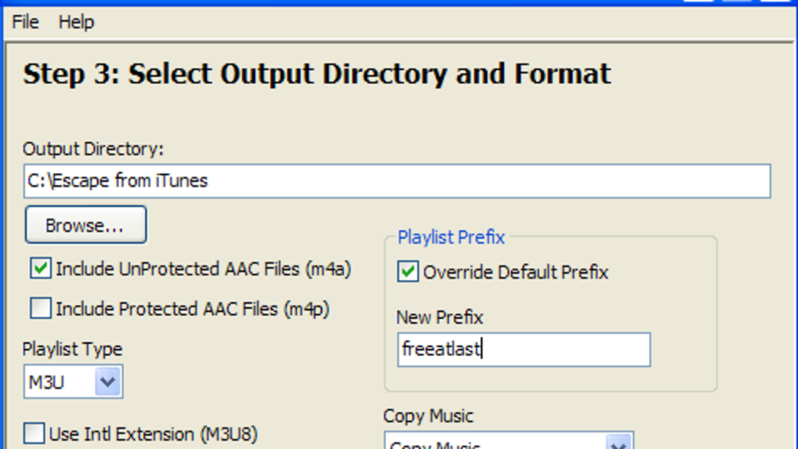 export for itunes app windows