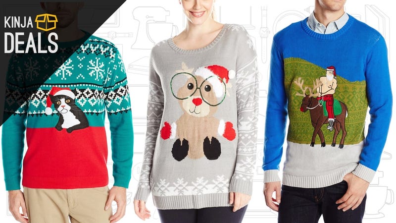 Illustration for article titled Be the Star of the Holiday Party Circuit With Amazon's Ugly Sweater Sale