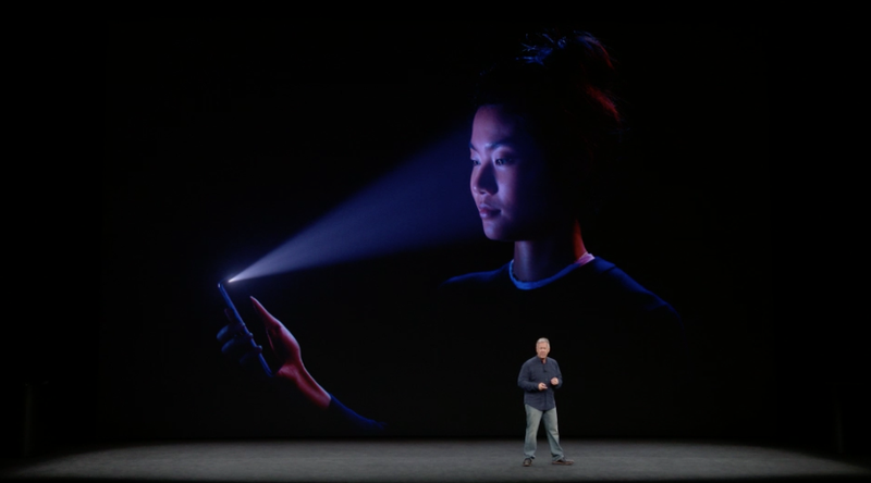 Face ID on the iPhone X