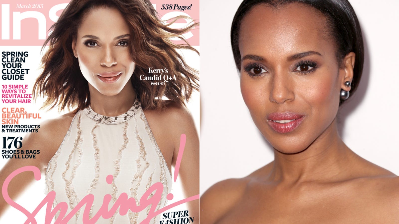 Instyle And Kerry Washington Respond To Her Lightened Cover