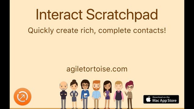 photo of Interact Scratchpad Turns Lazily Formatted Addresses Into Contacts image