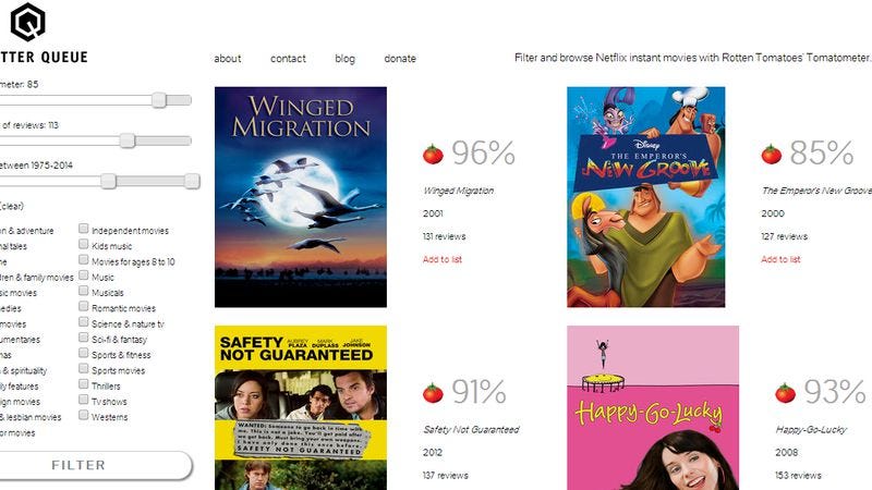 Illustration for article titled Let A Better Queue help you navigate Netflix’s library with ease