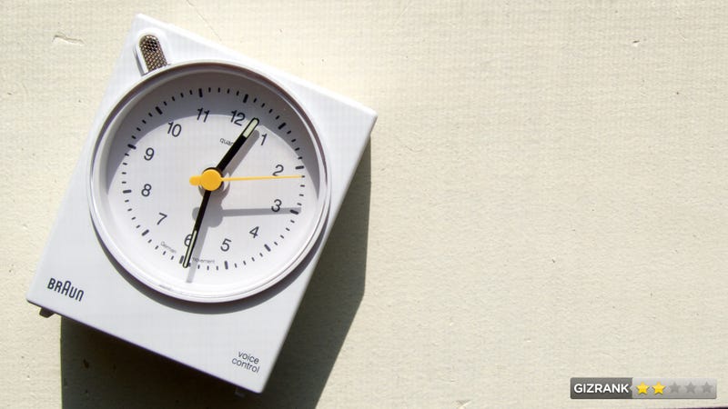 Illustration for article titled Braun BNC400 Alarm Clock Lightning Review: How to Ruin Good Design