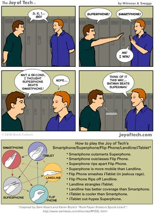 Illustration for article titled Superphone vs Smartphone: Who Will Win?