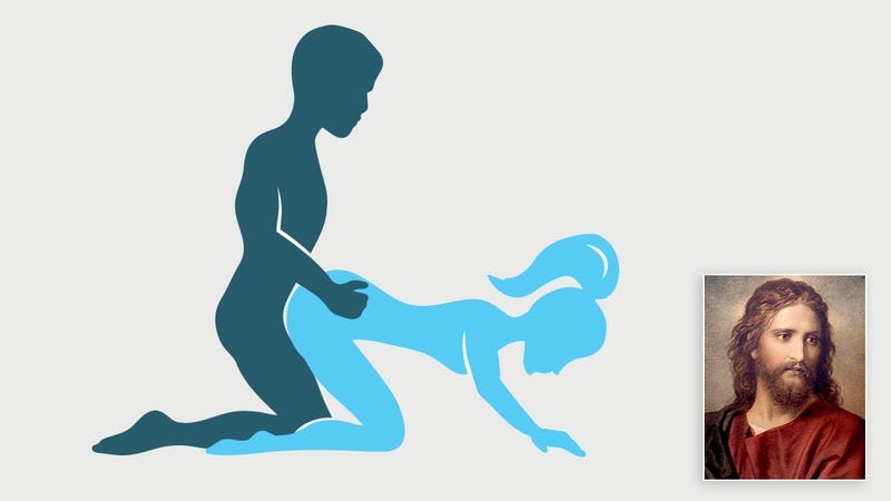 Illustration for article titled 7 Incredible Sex Positions We Can’t Wait To Show Jesus When He Returns To Earth