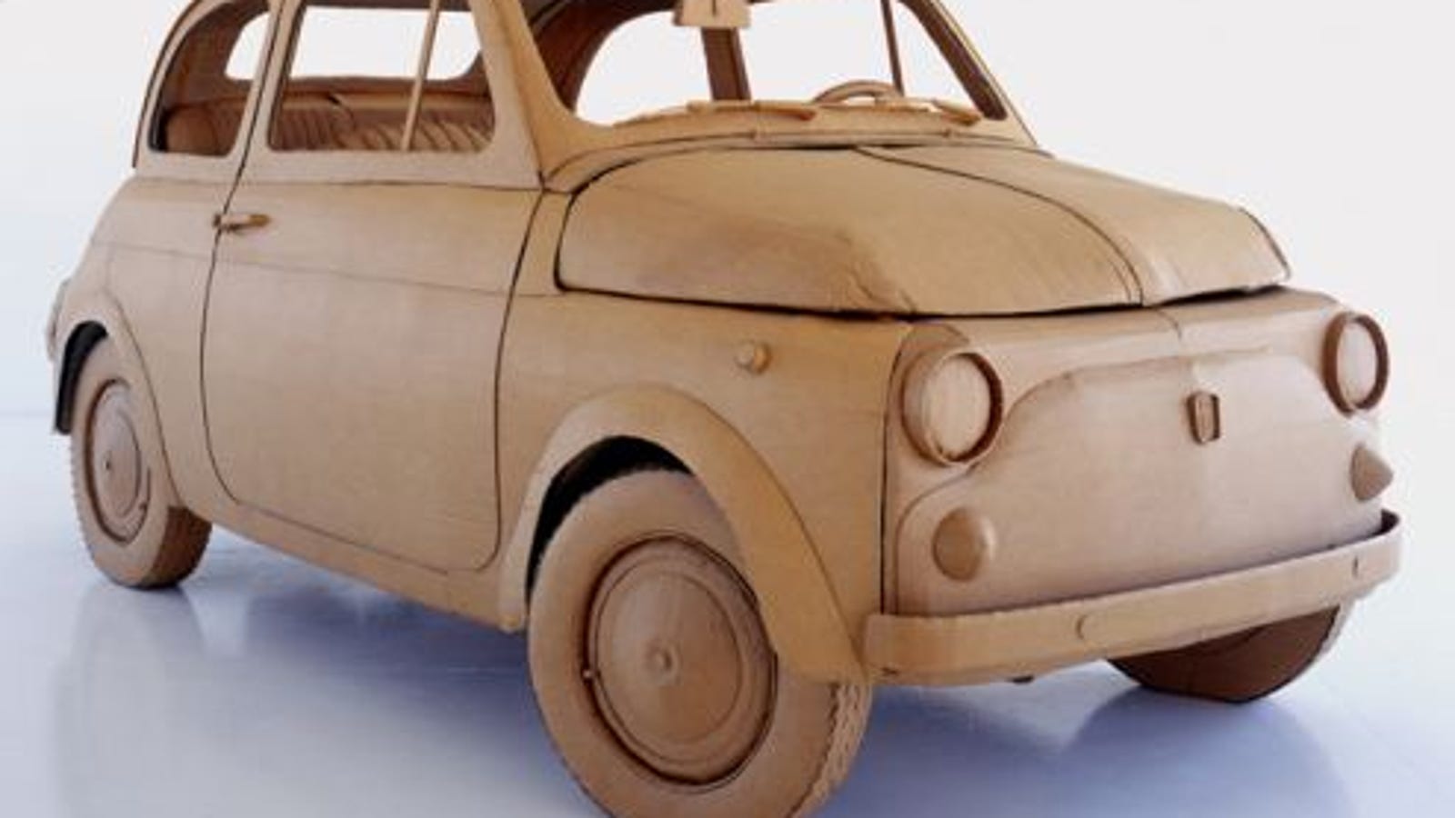 Cardboard Fiat 500 And Hot Rod Almost As Cool As Cardboard Db5