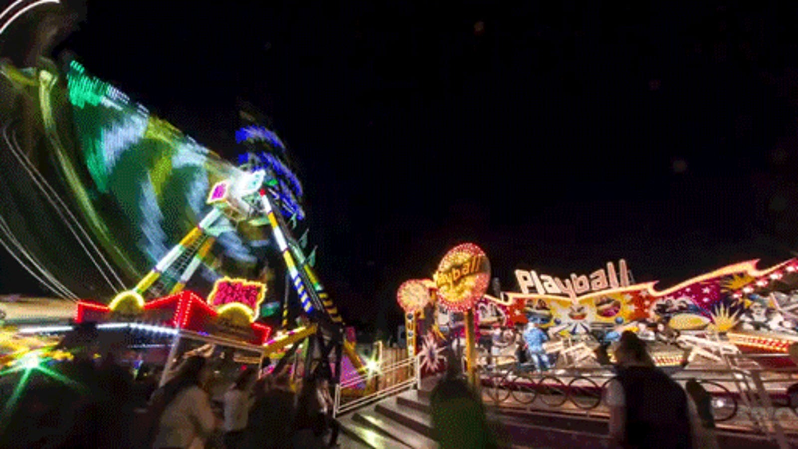 Time-lapse shows how it feels to be drunk at the local fair