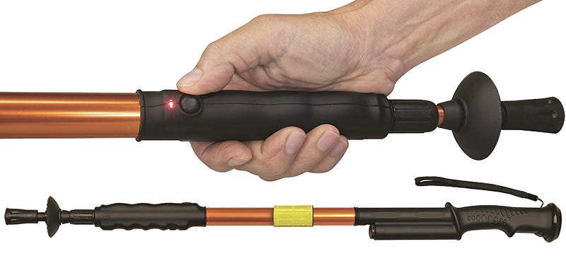 Keep Dangerous Animals At Bay With This 950,000V Hiking Stick Stun Gun