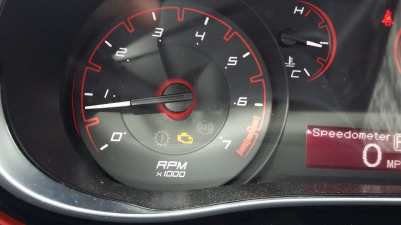 Illustration for article titled It's always fun when the rental gets a check engine lightÂ