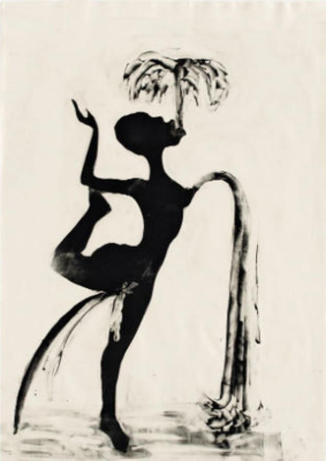 Fountain of You, 1993. Ink on paper, 50 x 38 inches, Sikkema Jenkins & Co. (Courtesy of Art Basel)
