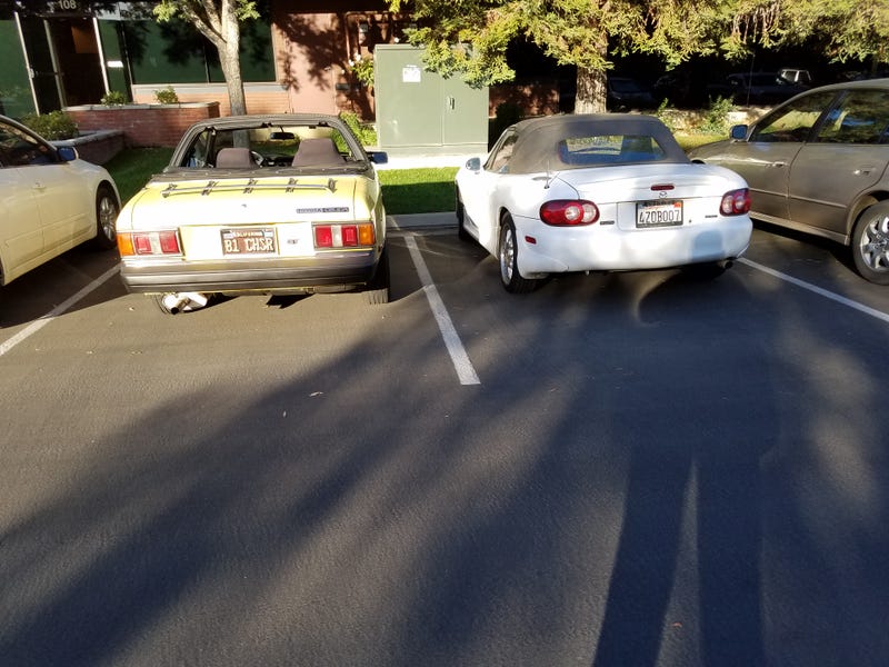 Sunchaser meets Miata at the office