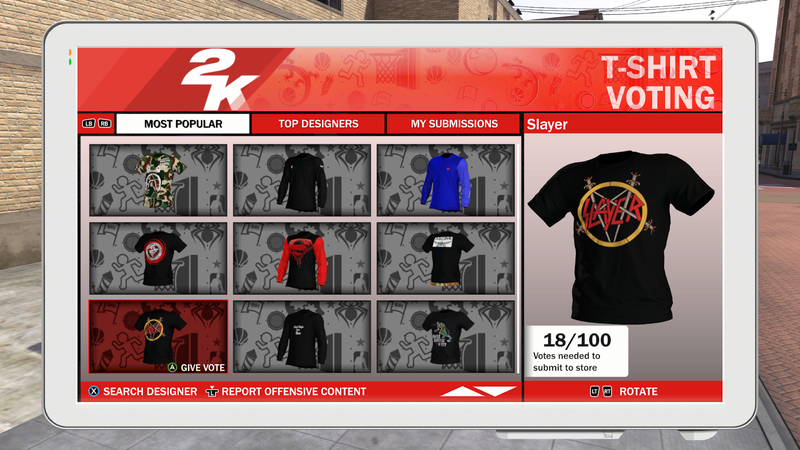 Illustration for article titled NBA 2K18 Is Taking Down Custom Shirts Depicting Real Brands, To Players' Dismay