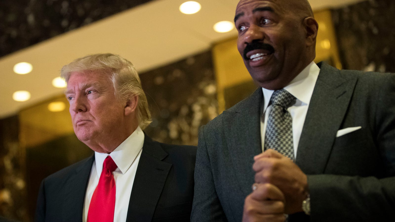 Steve Harvey Haz a Sad Over Trump Backlash