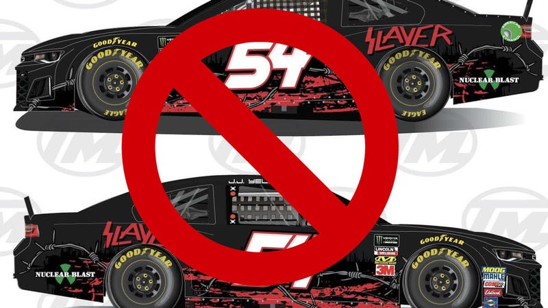Illustration for article titled Slayer Livery Too Metal For Rick Ware Racing