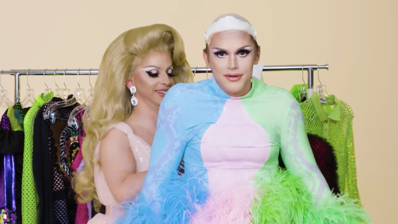 Illustration for article titled Drag Race’s Miz Cracker transformed Queer Eye’s Antoni into Miss Eva Cado (get it?)