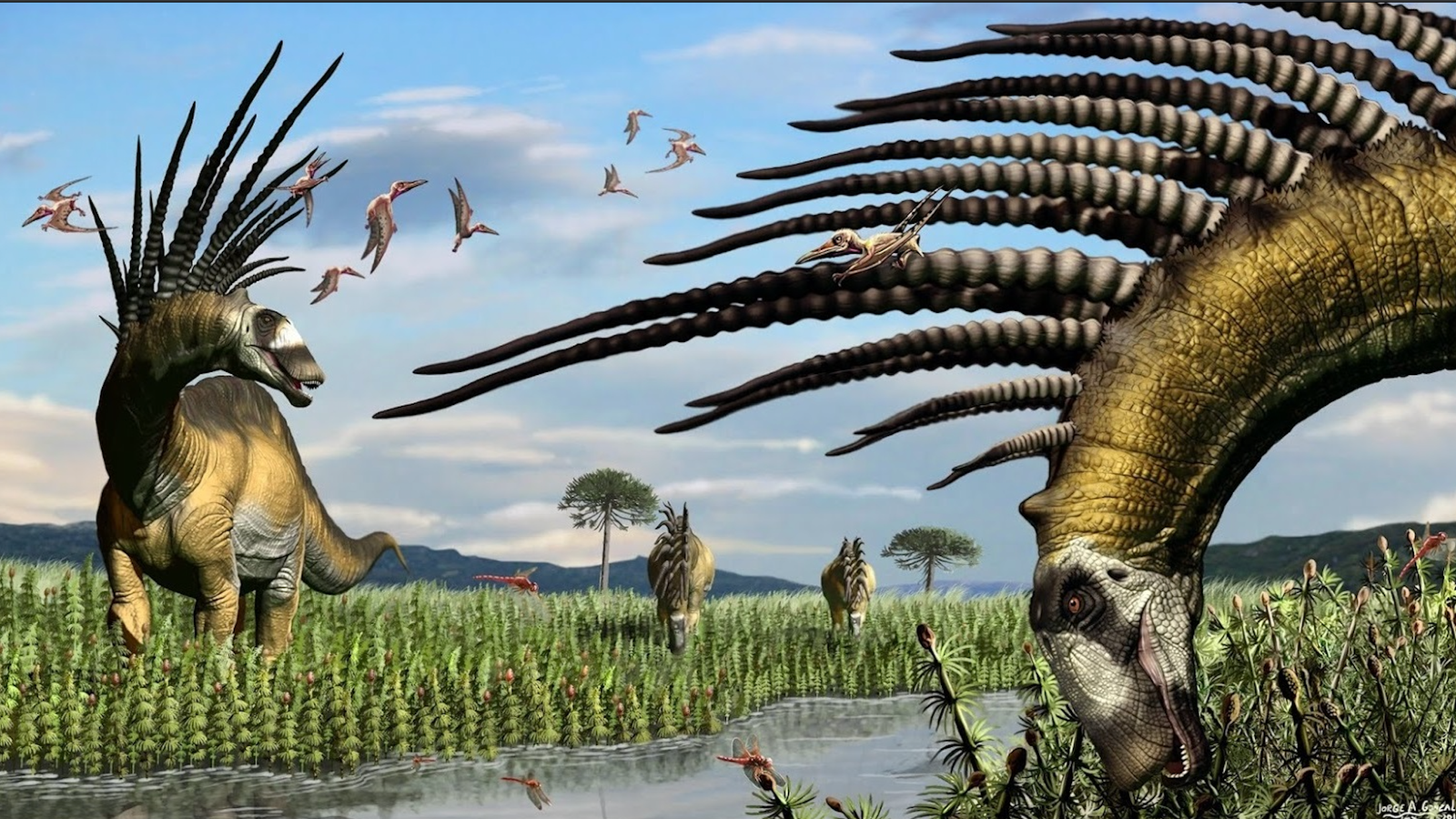 Newly Discovered Spiked Dinosaurs From South America Look Like Creatures From 'No Man's Sky'