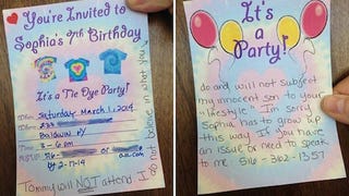 Illustration for article titled Homophobic Invitation Sent to Two Gay Dads Was a Hoax