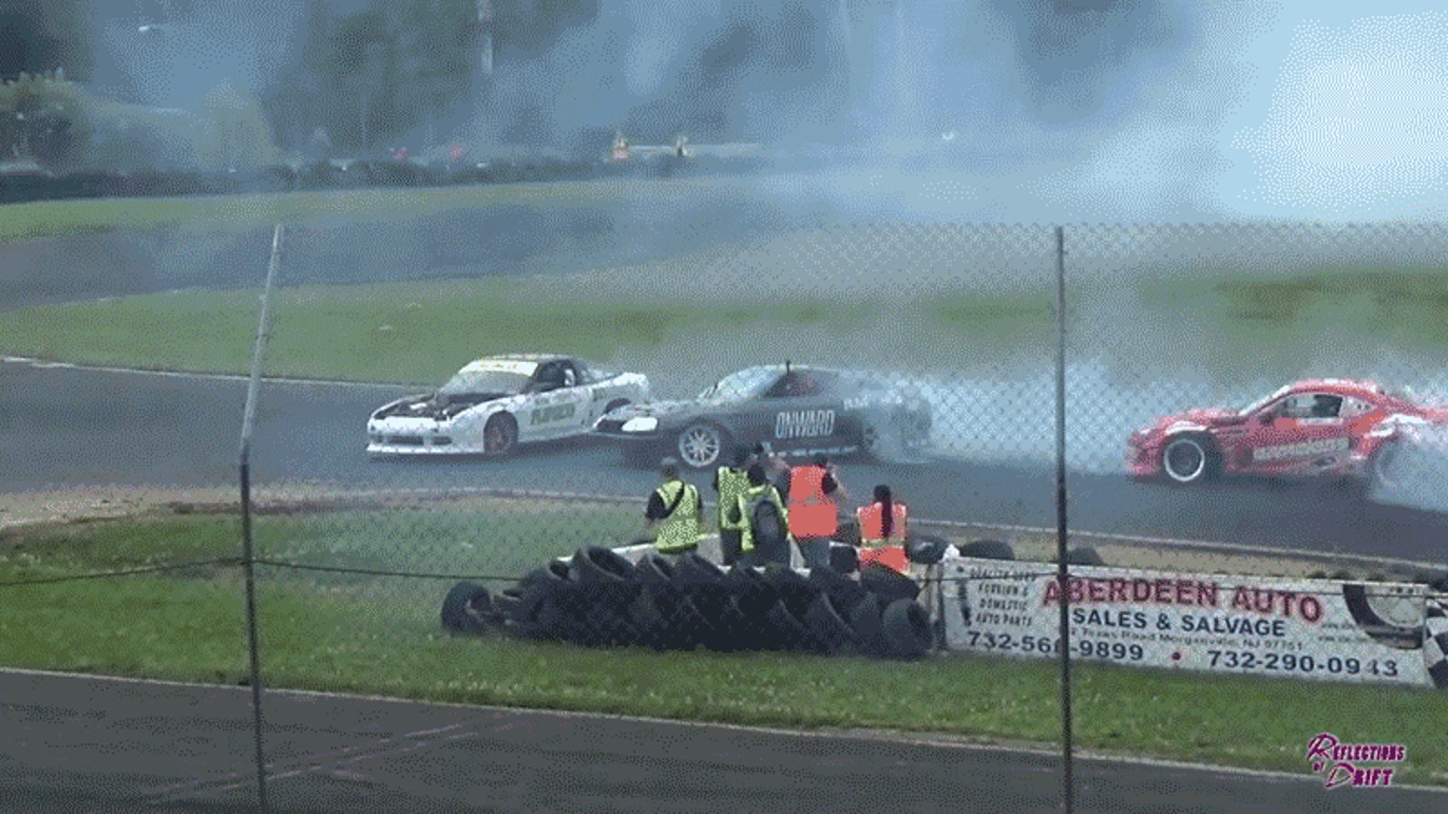 Watch A Toyota Supra Crash Monster Truck Style Over Another