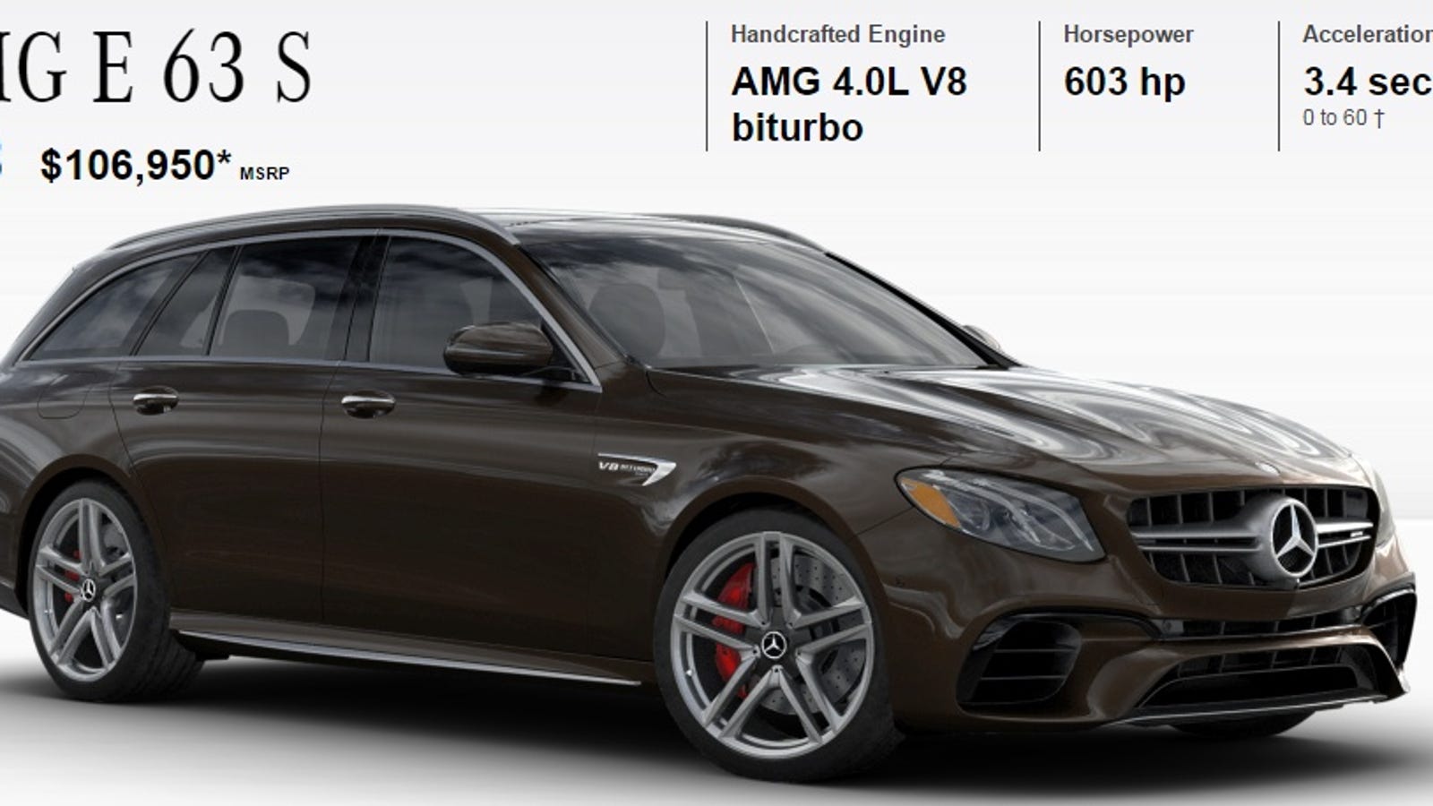 How Would You Configure Your 603 Hp Mercedes Amg E63 S Wagon