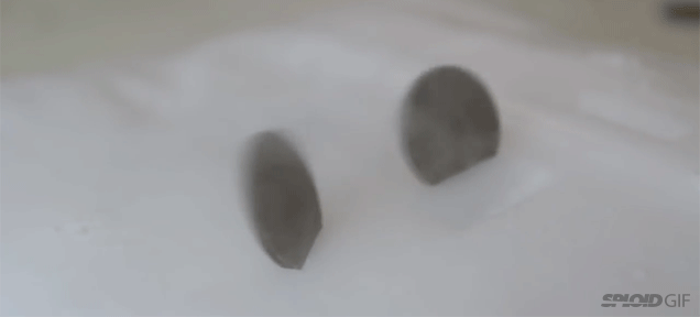 What happens when you put a coin into a block of dry ice - Gizmodo