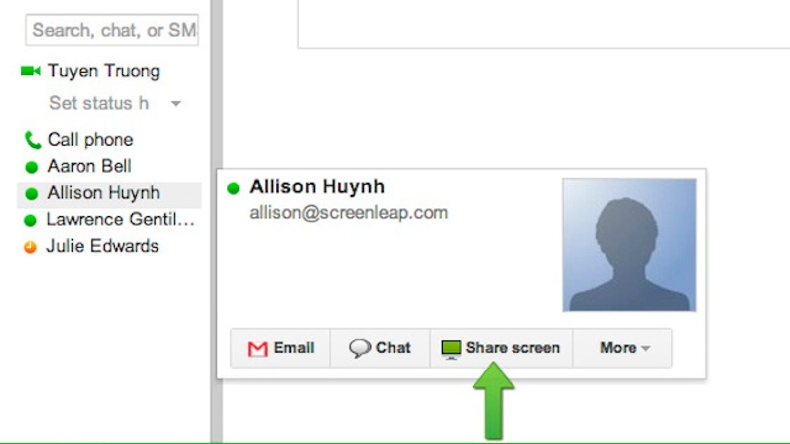 Screenleap for Gmail Offers One Click Screen Sharing from Your Inbox or