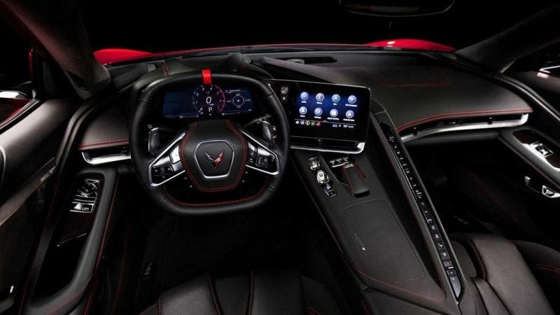 Illustration for article titled El interior del nuevo Corvette 2020 tiene tantos botones que parece un Fórmula 1