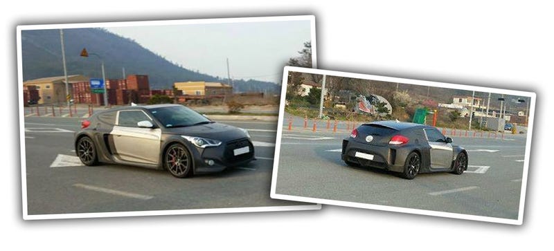 Illustration for article titled Mid-Engine Veloster Mule Spotted In Korea