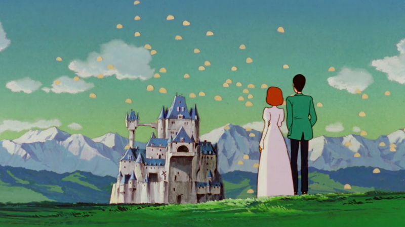 Lupin and Clarisse watch Interpol agents swoop in to try and hunt him down.