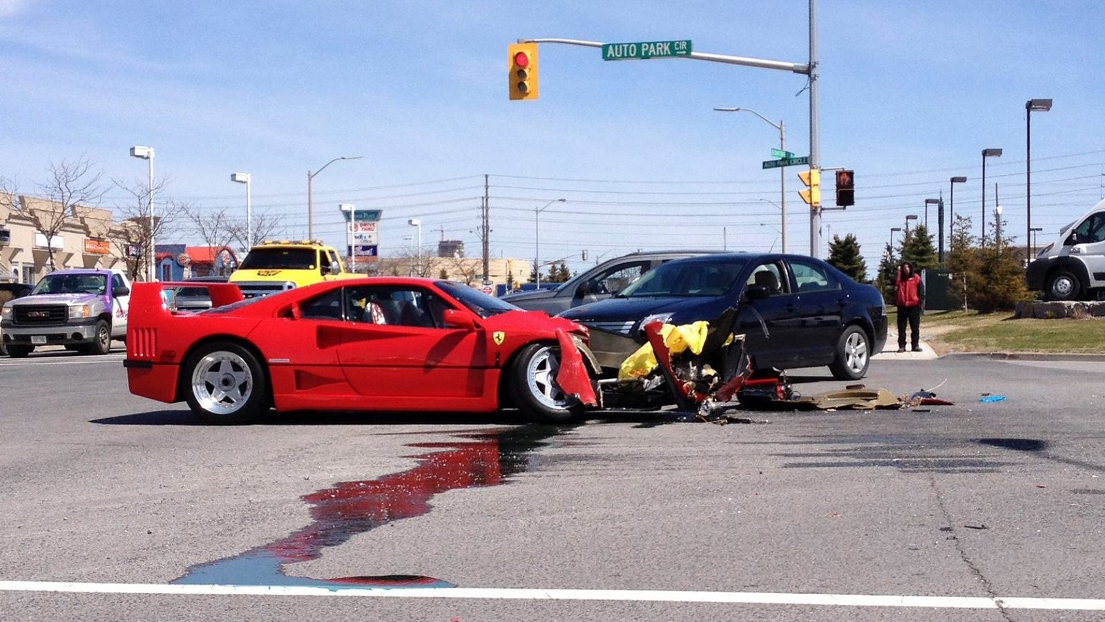 Noooooooo Ferrari F40 Destroyed In Test Drive