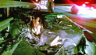 Illustration for article titled Driver miraculously survives 199 mph supercar crash