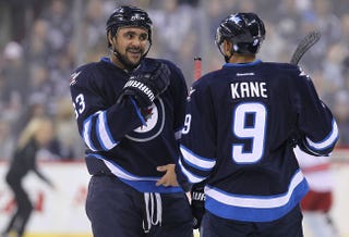 Illustration for article titled Report: Dustin Byfuglien Threw Evander Kane's Tracksuit In The Shower
