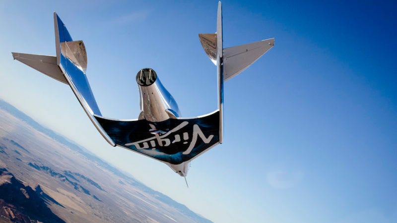 Illustration for article titled Un nuevo paso hacia el turismo espacial: la nave Virgin Galactic alcanza el espacio por primera vez
