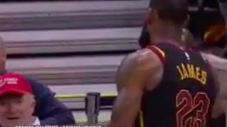 LeBron James' Reaction to the Man Wearing the 'MAGA' Hat Was All of Us