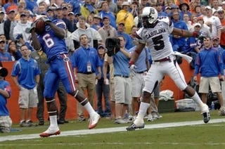 Illustration for article titled Gators WR Excited For Passes Aimed Above His Knees