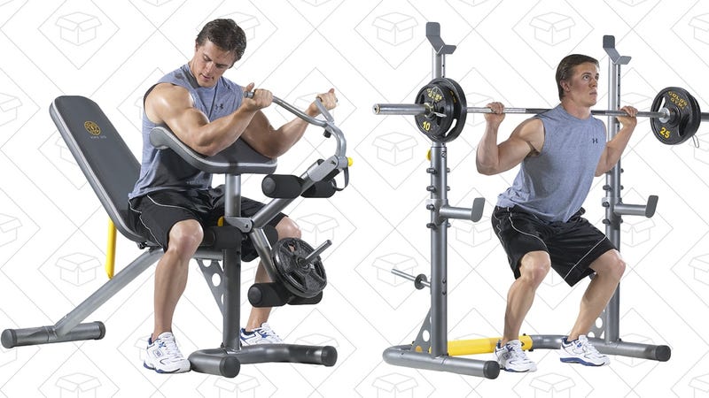 Outfit Your Home Gym With This Complete Weight Bench Set Just