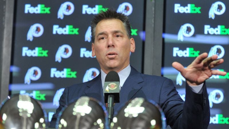 Illustration for article titled Redskins Hold Press Conference To Announce They Are Still Sort Of A Football Team