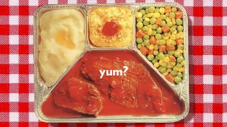 Illustration for article titled What Your Frozen Diet Dinners Really Look Like (Hint: Disgusting)