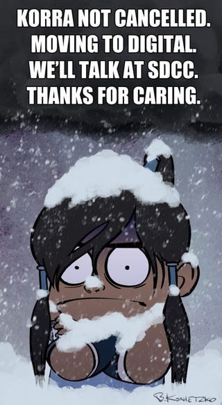 Illustration for article titled Nickelodeon Yanks Legend Of Korra Off TV, Shoves It Online